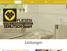 Tablet Screenshot of fliesen-semlitsch.at